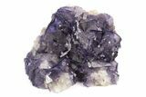 Purple Cubic Fluorite Crystal Cluster - Cave-In-Rock #240781-1